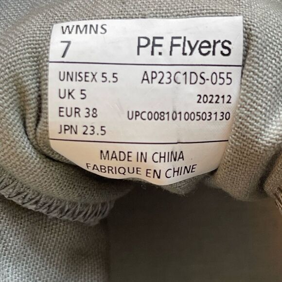 PF Flyers Allston high top retro women’s sneaker green Canvas 7 - Picture 7 of 16